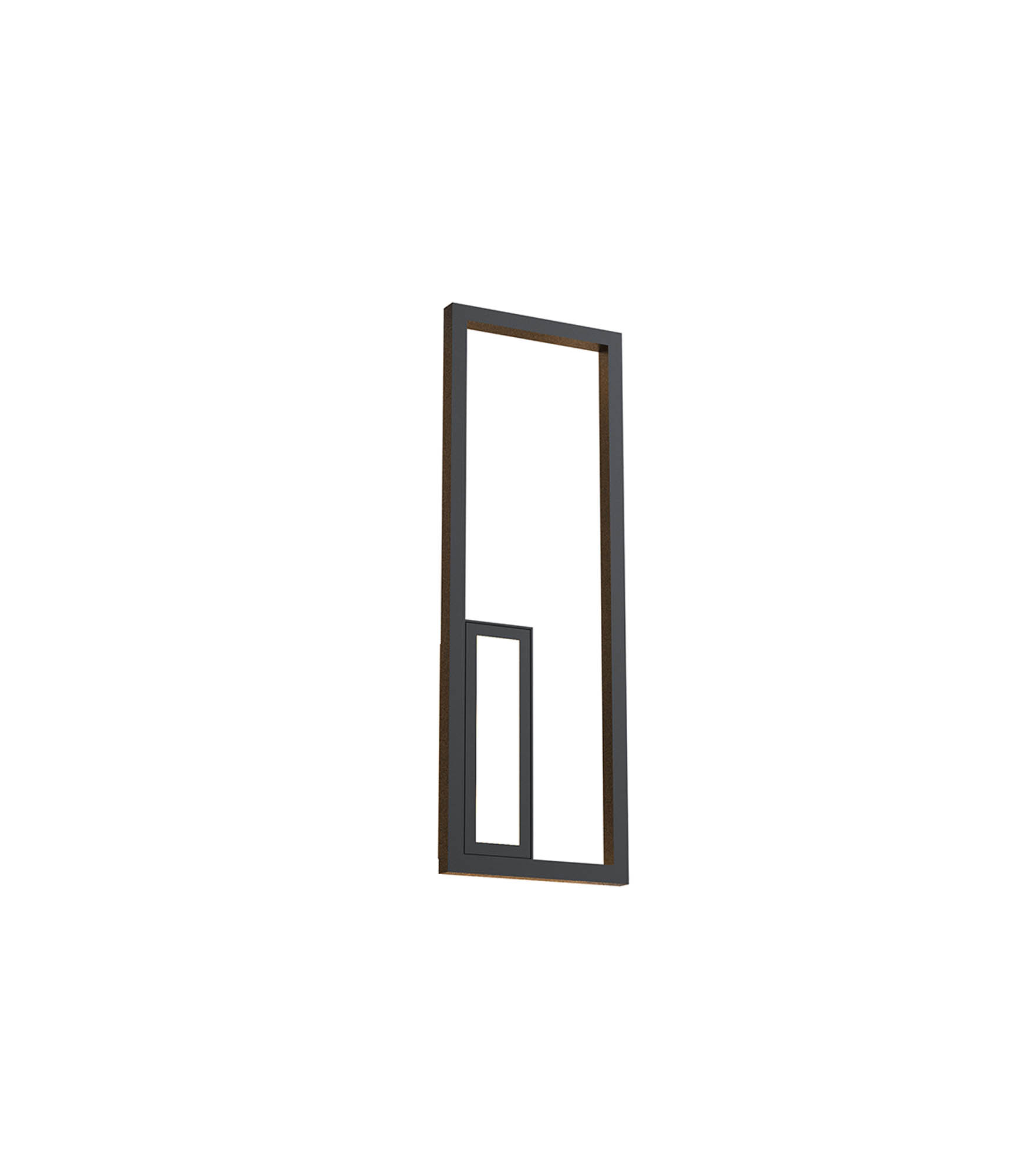 M7678  Boutique Rectangle Wall Lamp 21W LED Black